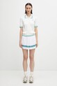 Sporty & Rich spódnica Italic Logo Pleated SK005621313WH27 biały
