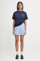Sporty & Rich spódnica bawełniana Src Anae SK018602300ST08 niebieski