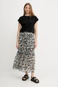 Копринена пола Weekend Max Mara 2515101013600 черен SS25