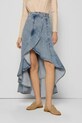 Îmbrăcăminte Bizuu fustă din bumbac denim NIIA NIIA.NIEBIESKI.SS25 albastru