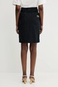 Одежда Юбка с примесью шерсти Maison Kitsuné Paperbag Pleated OW01521WT3007 чёрный