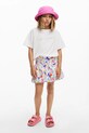 Desigual fusta din bumbac pentru copii 25SGFK01 alb