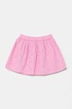 Guess fusta din bumbac pentru copii K5GD11.WH710.PPYA roz SS25
