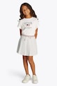 Παιδική φούστα Tommy Hilfiger μίνι λευκό KG0KG08428.PPYA
