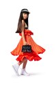 Karl Lagerfeld gonna bambina mini arancione Z30475.86.108