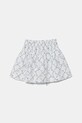Παιδική βαμβακερή φούστα United Colors of Benetton 40VFG0013.P.Seasonal λευκό SS25