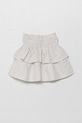 Dětská lněná sukně United Colors of Benetton 4Q1NC0023.G.Seasonal béžová SS25