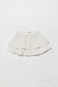 Παιδική λινή φούστα United Colors of Benetton μίνι μπεζ 4Q1NG0010.P.Seasonal