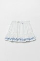 Dětská bavlněná sukně United Colors of Benetton nášivka bílá 44HZG0016.P.Seasonal