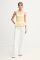 Elisabetta Franchi jeans PJ93N51E2 alb SS25