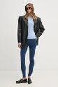 Tommy Hilfiger jeansi WW0WW43727 bleumarin SS25