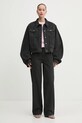 Rotate jeansy 1136062998 czarny SS25