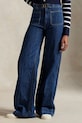 Polo Ralph Lauren jeansy z domieszką lnu 211959040 niebieski SS25