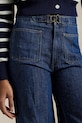 Polo Ralph Lauren jeansy z domieszką lnu 211959040 niebieski