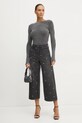 Kavbojke Karl Lagerfeld A1W10075 siva SS25