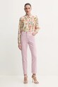 Luisa Spagnoli jeansy 541781 różowy SS25