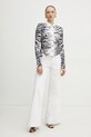 Τζιν παντελόνι Versace Jeans Couture 78HAB561.CEWR1 λευκό SS25
