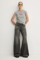 Diesel jeans D-AKII L.32 TROUSERS A12808.007Z2 gri SS25