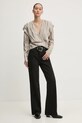 PURPLE BRAND jeans WIDE SIDE CUT OUT D2001.WCBL224 negru SS25