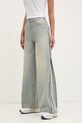 Džíny adidas Originals DENIM ZIP PANT modrá JX9210