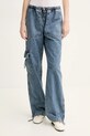 Moschino Jeans blugi din bumbac albastru 0320.3721