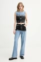 Бавовняні джинси Moschino Jeans 0309.3719 блакитний SS25