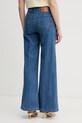 Odzież United Colors of Benetton jeansy wide leg damskie 4TUT574X5 niebieski