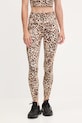 Dkny legginsy wzorzyste beżowy DP5P3491
