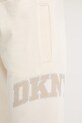 Dkny pantaloni de trening din bumbac bej DP5P3615.