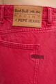 Red Bull Racing x Pepe Jeans jeansi WIDE LEG JEANS rosu RL200007R40