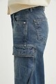 Rick Owens jeans Double Cargo blu navy DS01E3308.DWB