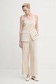 ISABELLE BLANCHE pantaloni IS25SS.P052.T004 bej SS25