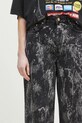 GANNI jeansy bawełniane Heavy Denim Izey czarny J1595