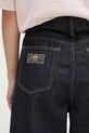 Τζιν παντελόνι GANNI Rinse Denim Izey Belt J1624 σκούρο μπλε
