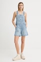 Levi's ogrodniczki jeansowe UTILITY SHORTALL 001UY niebieski SS25