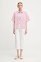 United Colors of Benetton spodnie 4LEDDF09P biały SS25