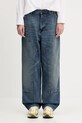 Carhartt WIP cotton jeans Brandon Double Knee Pant navy I034462.014L