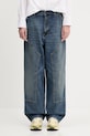 Carhartt WIP jeansy bawełniane Brandon Double Knee Pant granatowy I034462.014L