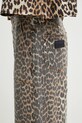GANNI jeans Print Denim Angi brown J1676