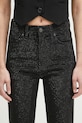 Fiorucci jeans Rhinestone Flared nero U02SPDJE083DN01DN05