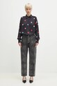 Aries jeansy bawełniane Lasered Croc Lilly Jean AR3010103 czarny