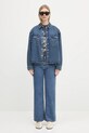 Džíny A Bathing Ape Crystal Ape Head Flare Denim 1L30250002 modrá