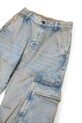 Девочка Детские джинсы Diesel D-ARGJX-CARGO-J TROUSERS J02164 голубой