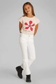 Dětské rifle Calvin Klein Jeans FLARE džíny bílá IG0IG02840.PPYA