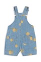Konges Sløjd salopetă din bumbac pentru copii MAGOT OVERALLS GOTS KS102442 albastru SS25