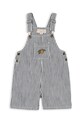 Konges Sløjd ogrodniczki bawełniane dziecięce FENDER OVERALLS GOTS KS102807 czarny SS25