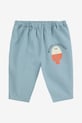 Джинси для немовлят Bobo Choses Morning Egg 125AB065 бірюзовий SS25