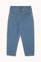 Chłopiec Tinycottons jeansy dziecięce STRAWBERRIES EMBROIDERED JEANS SS25.247 niebieski