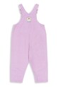 Мальчик Детский хлопковый комбинезон Konges Sløjd RHW X KS LETTRE OVERALLS GOTS KS103610 фиолетовой