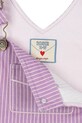 Детский хлопковый комбинезон Konges Sløjd RHW X KS LETTRE OVERALLS GOTS KS103610 фиолетовой